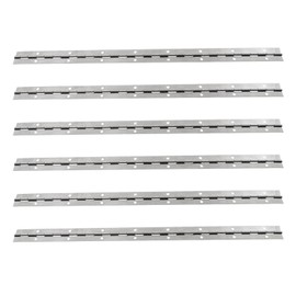 HEVSTIL 4-Pack Long Folding Butt Hinges – Heavy-Duty Iron Door & Window Hinges – Ideal for Cabinets, Jewelry Boxes, Piano, DIY Projects – Includes Screws for Easy Installation, 410×25mm