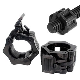 EsiFare Barbell Collar Barbell Clip, Barbell Clip, Dumbbell Clip, Dumbbell Clip, Black Hole Diameter Approx 25mm, Increase Training Efficiency, Remove Pressure from Screw Loosing, Long Life, Durable