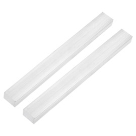 sourcing map Square Aluminum Flat Bar, 2Pcs 5/8" Thickness 1" Width 10" Length Square Aluminum Bar 6061 Aluminum Flat Plate, 16 x 25 x 254mm Solid Mill Stock