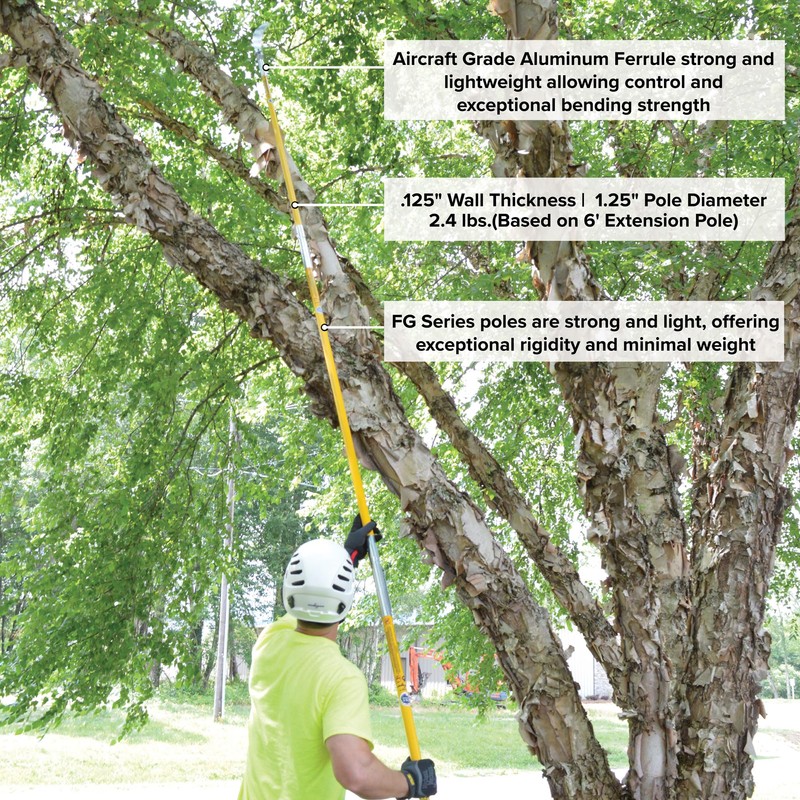 Jameson FG-6-2PK FG-Series 6-Foot Fiberglass Extension Pole for Pole Saw