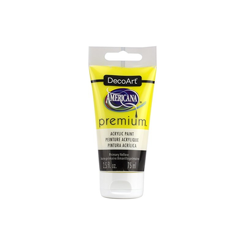 Premium Acrylics Primary Yellow Artist Paint, Acrylic, 3.8 x 3.8