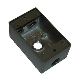 Topaz Electric WB1450B 1/2-Inch 4 Hole Weather Proof Box, Bronze