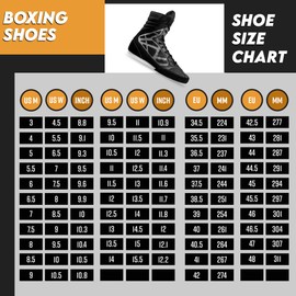CORE Boxing Shoes - Lightweight Boxing Shoes for Men & Women - Boxing Training Shoes with High Support – High Traction Boxing Boots - Breathable Lace Up Boxer Shoes – Mens Kickboxing shoes, Black,
