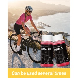 CHUMXINY Brake Bleed Kit for Shimano, TEKTRO, TRP Hydraulic Disc Brakes. Mountain Bike Brake Bleed Kit Includes Transparent Funnel, 120ML Mineral Oil Brake Fluid.