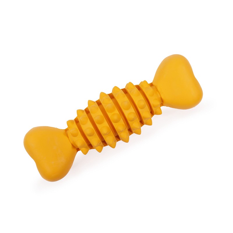 Rosewood Rubber, Tough Chew Resistant, Bone Dog Toy, Assorted Colours