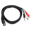 DIN 8 Pin to 3.5mm 2 RCA Cable Male to