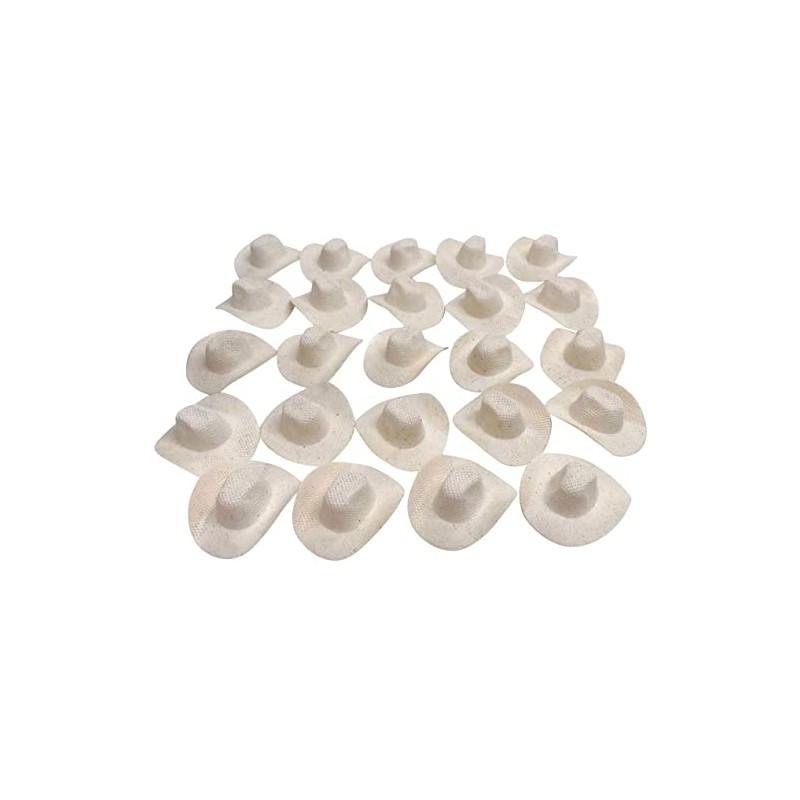 24 Mini Sombrero Vaquero Rodeo de 5 cm