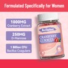 Cranberry Gummies 1000mg, Cranberry Supplements for Women, with D-Mannose 250mg,