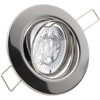 trendlights24 Decora LED Einbaustrahler 230V Chrom rund 3-Stufen dimmbar extra