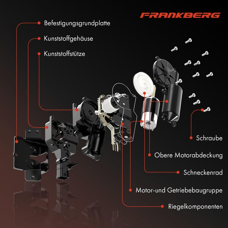 Frankberg Bonnet Lock Bottom Compatible with Ibiza IV 6J5 6P1