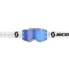 Scott Fury MX Goggle Cross/MTB Glasses White/Blue Chrome Works