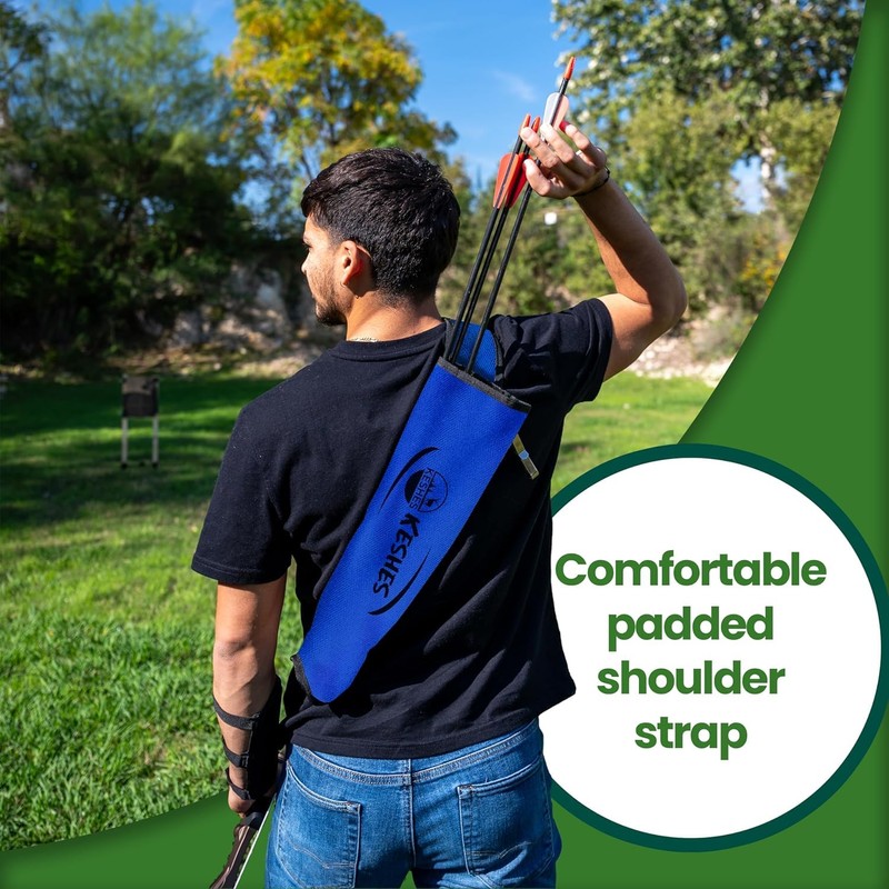 Archery Back Arrow Quiver Holder - Adjustable Quivers for Arrows,