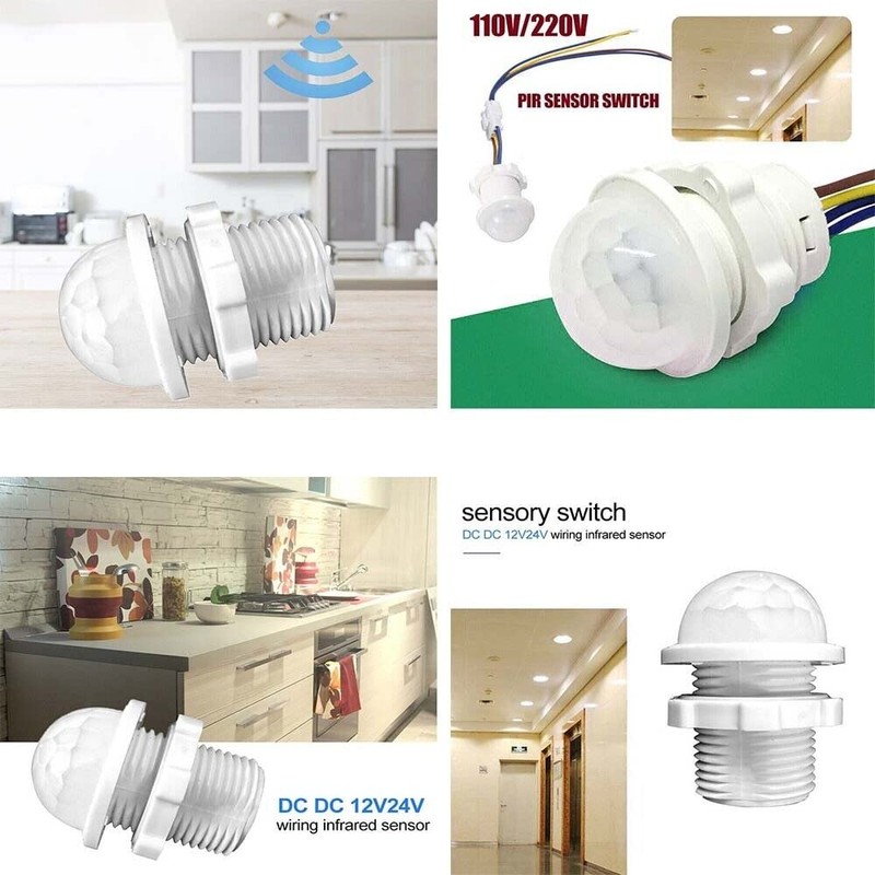 5/10Pcs PIR Infrared Motion Sensor Detector Smart Switch 110V Light