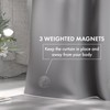AmazerBath Extra Long Shower Curtain Liner, Grey Shower Liner 84