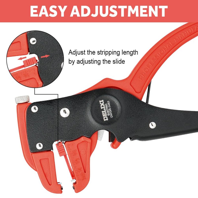 Flintronic Automatic Wire Stripper, Adjustable Cable Stripping Tool, Multifunctional Wire