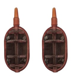 PRO FILSTAR Inline Method Feeder Ellipse Set 2 x 40 g Feeder - Flat Shape Feeder - Anti Tangle Sleeve - Carp Assembly - Bottom Fishing - Carp Fishing Accessories - Carp Fishing - Fishing Set