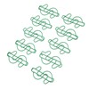 100pcs Dollar Shape Paper Clips Creatively Cute Plated Metal Bookmark