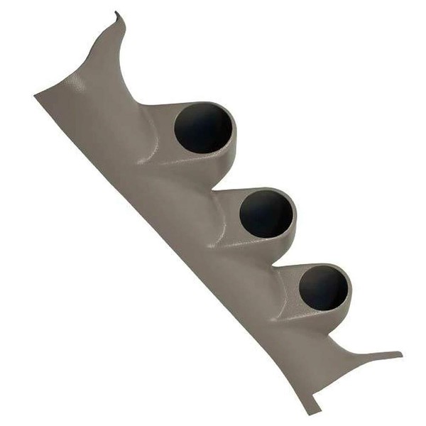 GlowShift Gray Triple Pillar Gauge Pod Compatible with Dodge Charger