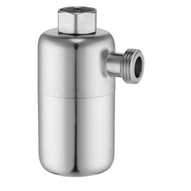 Spin Down Sediment Filter, Stainless Steel Reusable Sink Water Filter, Water Softener for Water Heater G 1/2'' Thread Washing Machine Dishwasher Shower Faucet, Prevent Impurity (Model A)