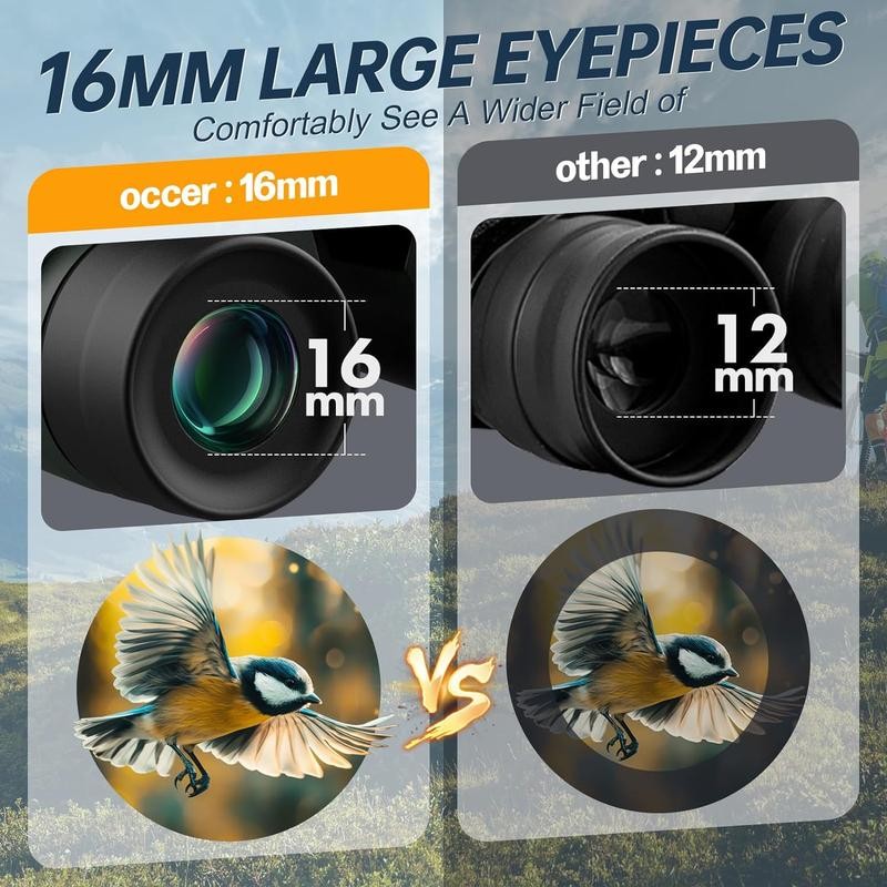 occer 15x30 Excellent Focus Binoculars for Bird Watching Hunting Hiking