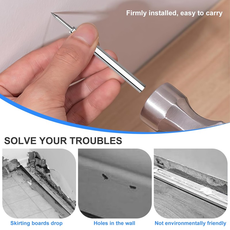 Double-Headed Nails, 700 Pieces, Seamless Nail with Double-Headed Skirting Thread,