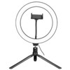 LED Ring Light 10 Levels Dimming Desktop Fill Lamp with