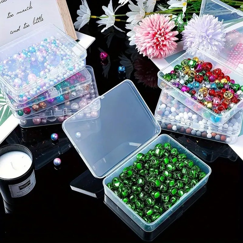 AIMALL 11.5cm Transparent PP Plastic Rectangular Storage Box, Small Parts