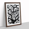 A Monochrome Tree No.6 Framed Print for Living Room Bedroom