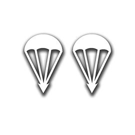 Parachute Round Cap Mini Set Paratrooper Crest 2 Pieces 5 x 3 cm #A4443