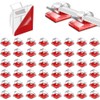 50 Piezas Clips Organizador de Cables Autoadhesivo, Transparente
