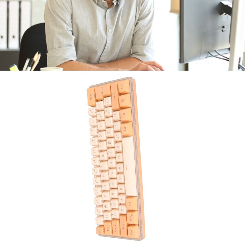 60% Wired Gaming Keyboard RGB Mini Keyboard Imitated Mechanical Technique