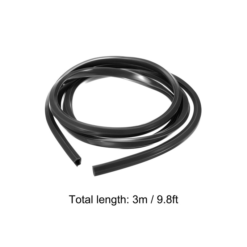 sourcing map Aluminium Profile Slotted Lid 3 M 6 mm