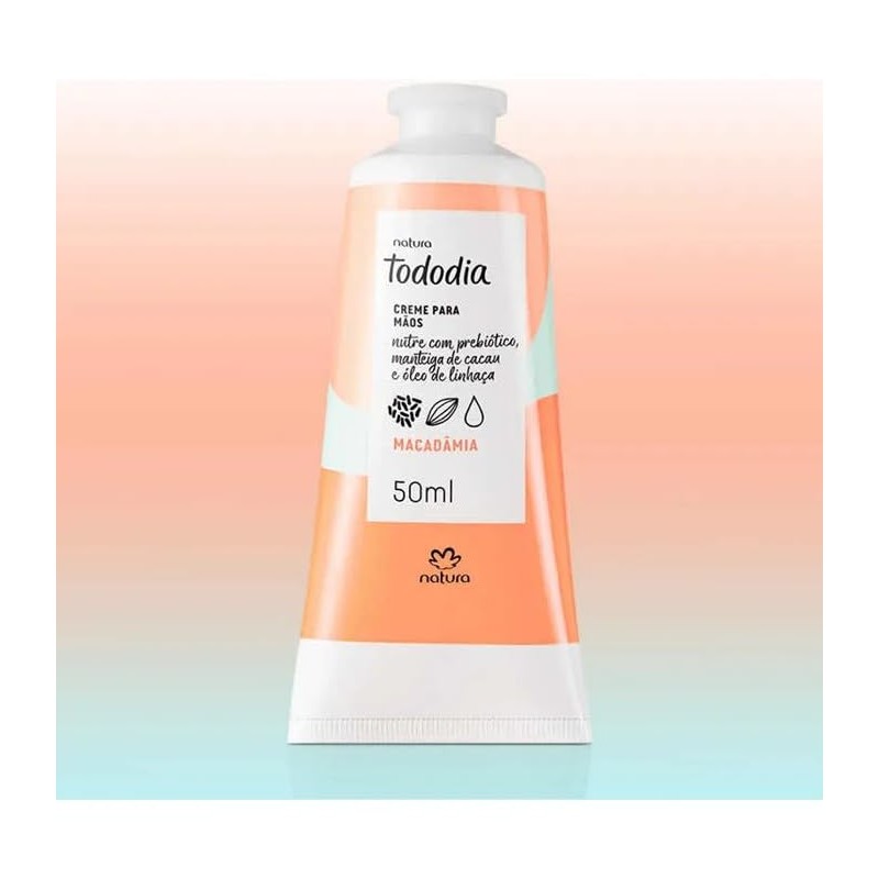 Natura, Tododia, Crema para Manos, Macadamia, 50 mL