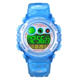 cofuo Digital Watch for Boys, Blue Kids Digital Sports Waterproof Watches with Alarm Stopwatch, Children Outdoor Analog Electronic Watches Birthday Presents Gifts for Age 4-12 Year Old Boys Girls