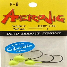 Aerojig 1/8 oz Jig Head - Chartreuse