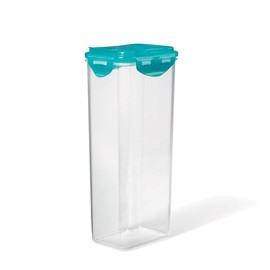 Lock & Lock 094508-004-TEAL Plastic Vertical Spaghetti Container (2 L), Clear