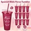 Funnymoom 24 Packs Inspirational Christian Gift for Women Men Spanish