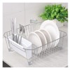 IKEBANA Dish Drying Rack Kitchen in-Sink Chrome Finish Wire Dish