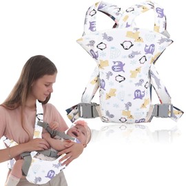 Baby Carrier, Baby Carrier, Baby Carrier Newborn from Birth, Baby Nugeboren, Breathable Baby Carrier, Back Carrier, Baby Back Carrier, 0-15 kg, Newborn Adjustable Baby Carrier