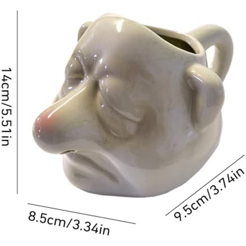 Buerjia Bogey Man Egg Separator, Nose, Ceramic Egg Yolk Separator,