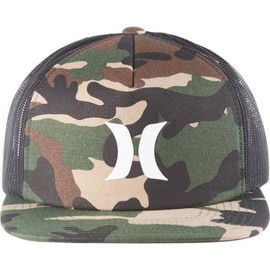 Hurley Adult Men's Mesh Snapback Adjustable Trucker Cap Hat (Camo)