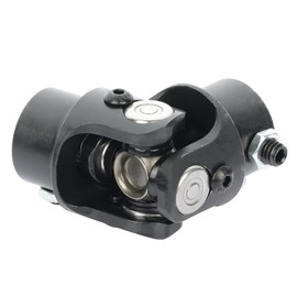 OCPTY Black Universal Steering Shaft U-Joint Coupler 3/4"-36 Spline * 3/4" DD Single 83mm U Joint Shaft