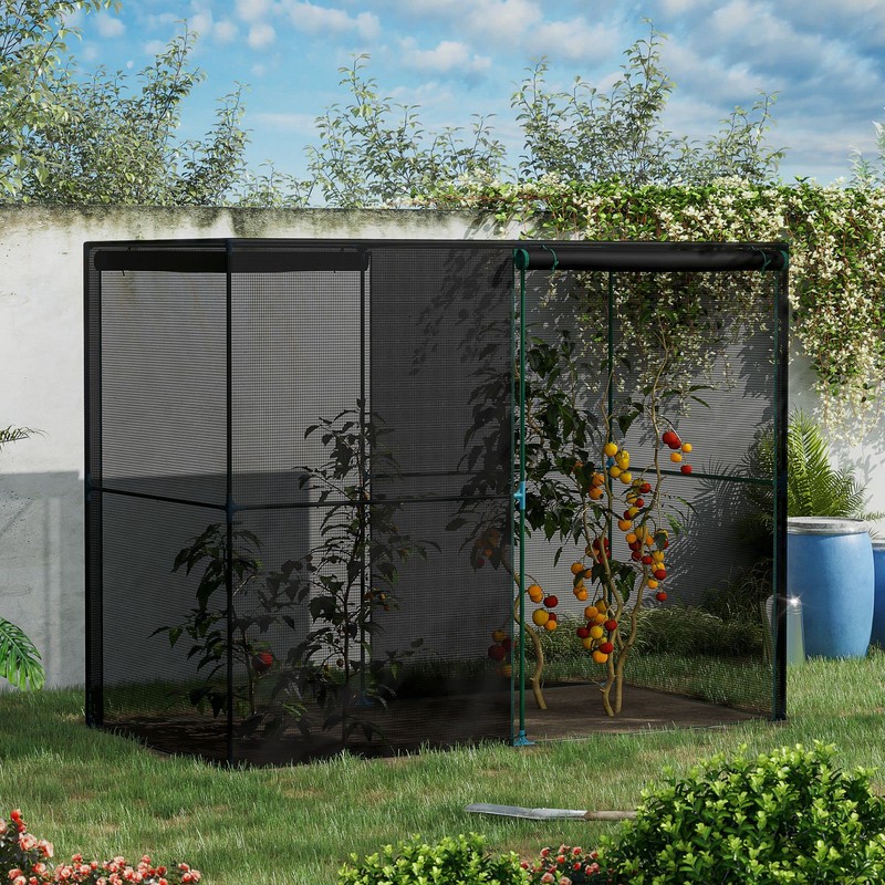 Outsunny 4' x 8' Crop Cage, Plant Protection Tent with