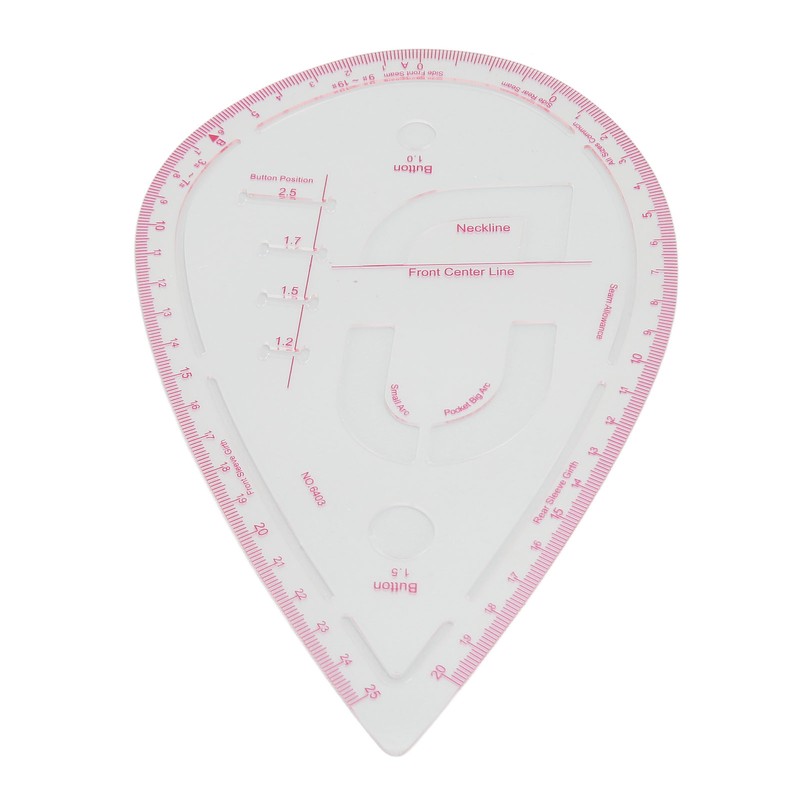 5pcs 6403 Curve Ruler Set Multifunctional Plastic Curve Pattern Ruler