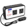 Astaican 200W Car Power Inverter, DC 12V to 110V AC