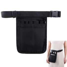 Nurse Bag, Black Waiter's Bag with Belt, Belt Bag, Work Waist Bag, Bag for Belt, Tool Belt, Women's Bum Bag with Pockets, Belt Bags, Work