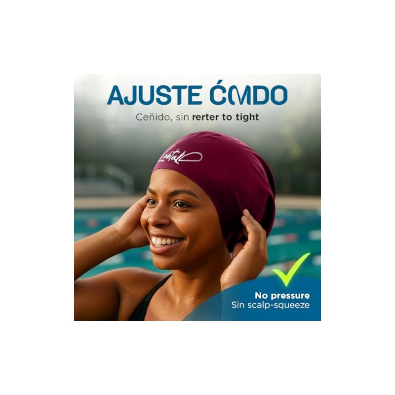 Gorros de Natación Grande para Pelo Largo - Gorro de