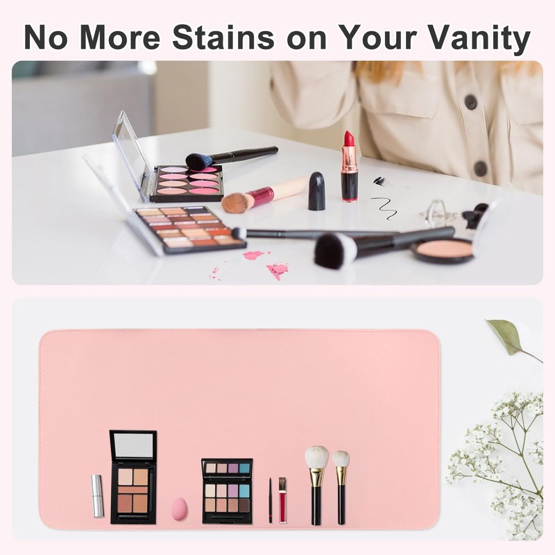 Makeup Mat for Vanity Desk Pad, 23.6 x 11.8 Inch