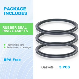 StLiSuYmx 3PCS Premium Gasket Replacement Parts and Accessories for Nutribullet 900 Series Blender 600W and 900W, Rubber Seal Rings Compatible with Nutribullet Pro 900