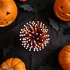 Halloween Party Paper Straws Black and Orange Purple Pumpkins Bats